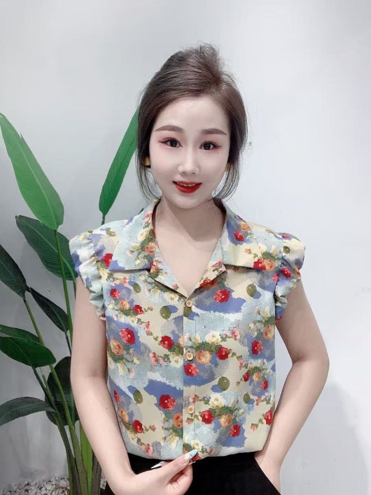 荷葉邊小飛袖